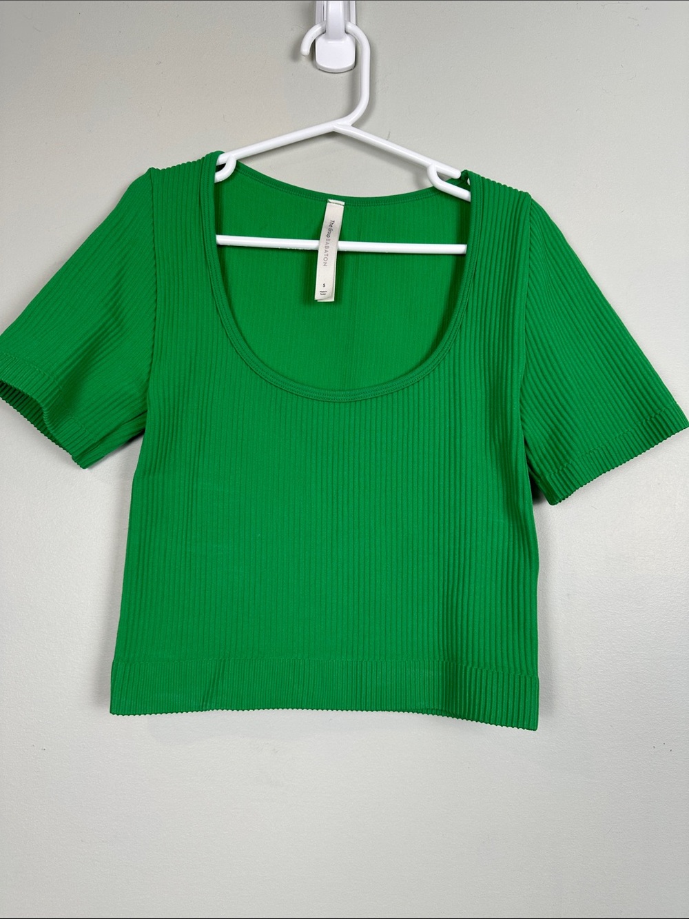 51. Babaton sculpt cropped T-shirt.
